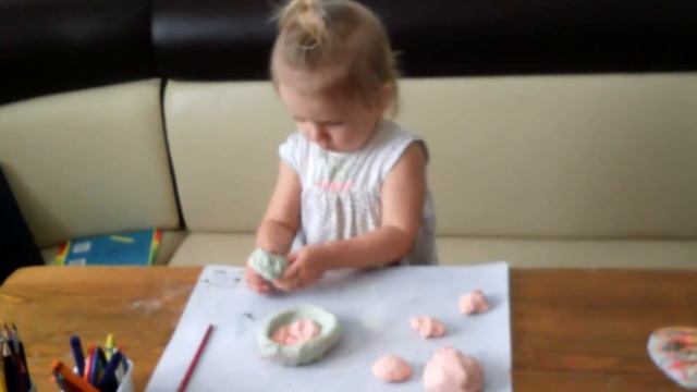 110 мес. Лепим корзинку из соленого теста