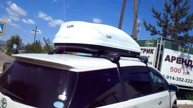 Багажная система дороже чем сам автобокс  Автобокс Lux Viking  Система Inno  Toyota Wish