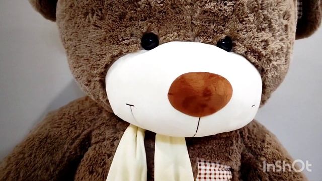 Плюшевый мишка, медведь Тоффи 240 см коричневый от Умишки.рф