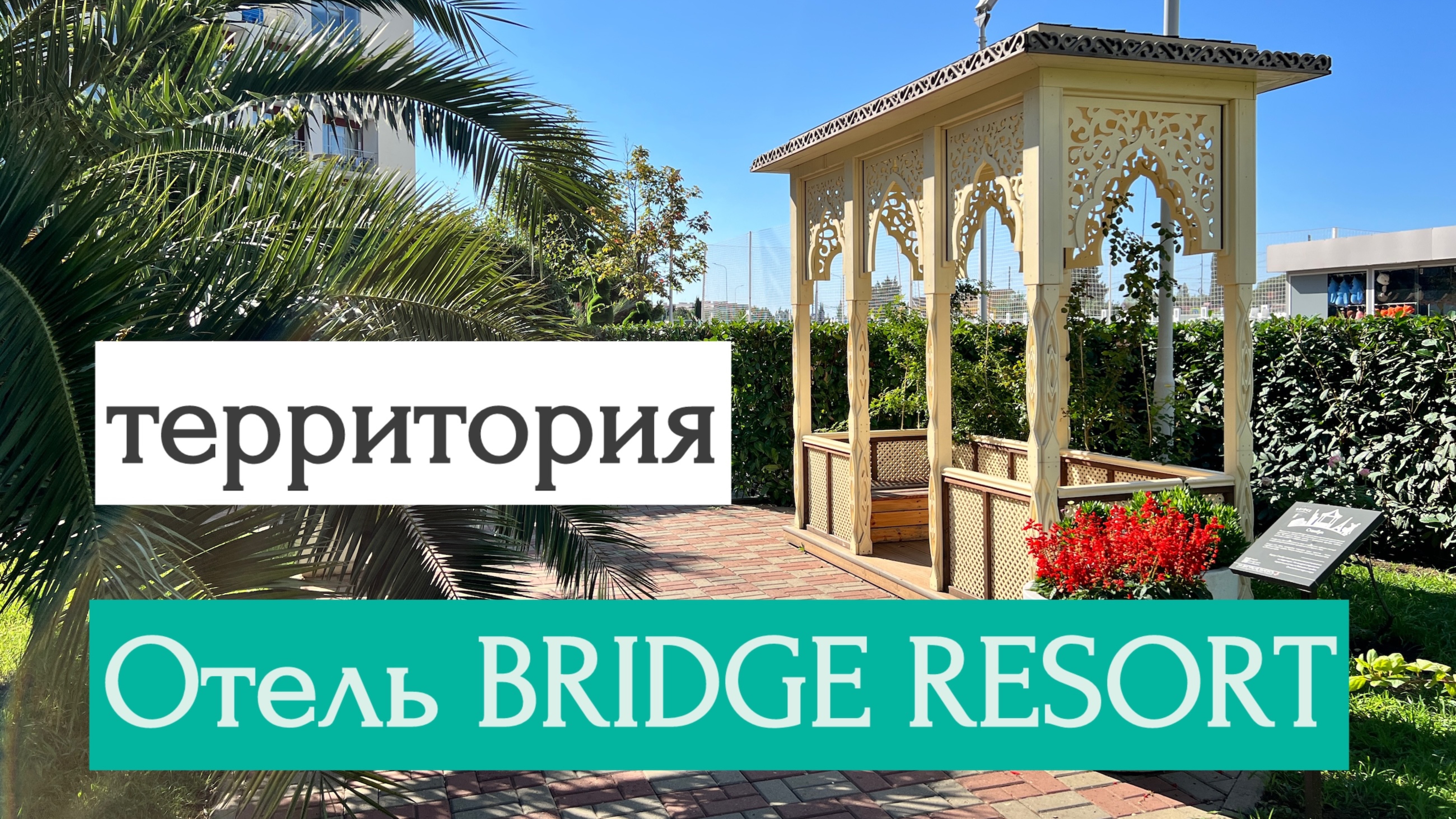 Сочи. Отель Bridge Resort. Территория