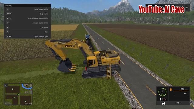 Farming Simulator 2017 Mods: Perfect Air Lift Trailer for Towing and Hauling Excavators | Rambow145
