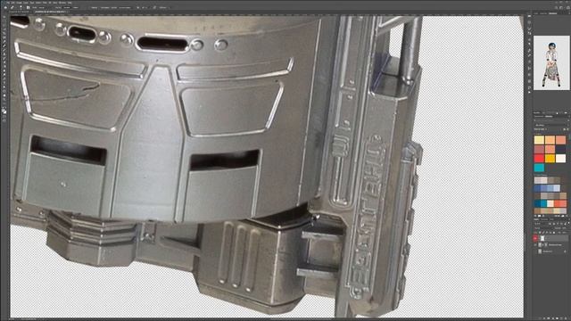 Creating Illustrations in Vue and Photoshop Masking and Retouching model for compositing Part 6