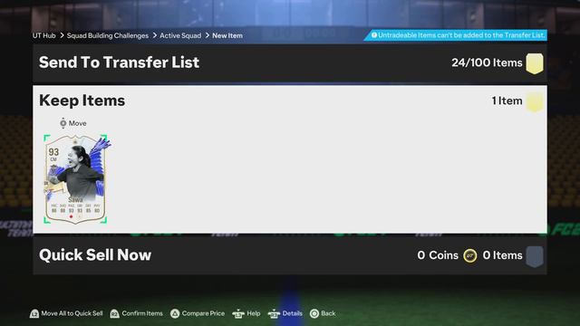 EA FC 24 - Completing Sawa's SBC