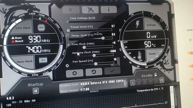 RTX 2060 super minerando Ethereum