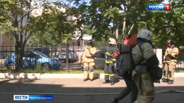 В здании областного управления федеральной налоговой службы провели учения спасатели