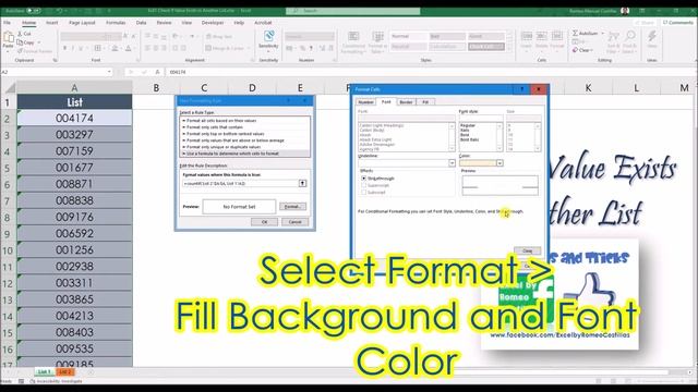 How to Check If Value Exists in Another List in Excel