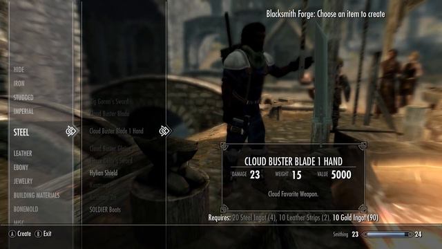 Skyrim Mods: Final Fantasy VII Edition
