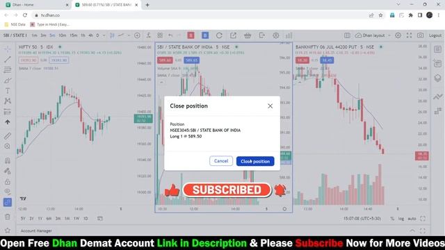 Dhan Tradingview Chart पर Trading नह ह रह - Non Tradable Symbol  Problem Solved Trade on Dhan