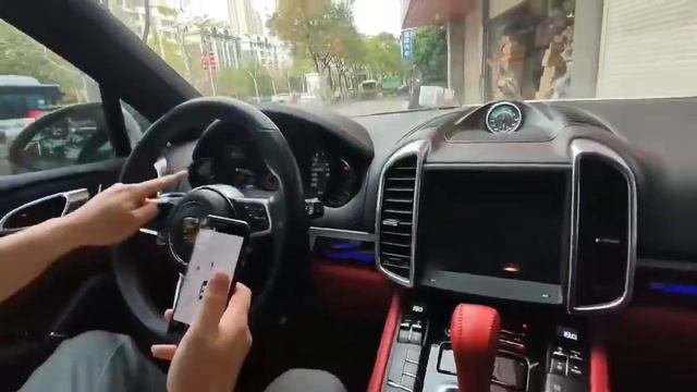 for porsche car add mobile phone app control function