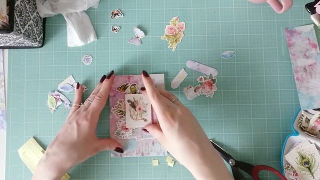 Вдохновение весной | Открытка из бумажных элементов