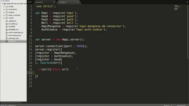 Creating server and registering Plugins