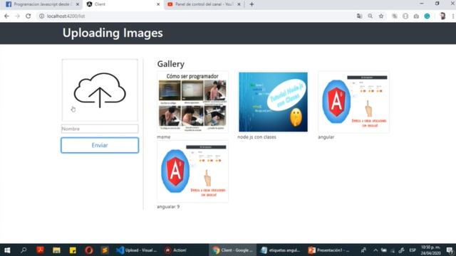 Subir imagenes con ANGULAR, NODE js y MongoDB?? | Introduccion al curso