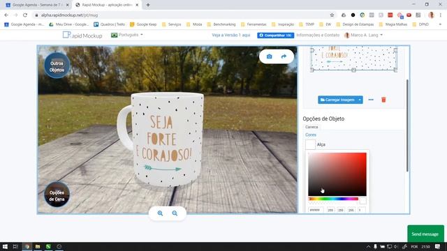 Criar mockups 3D com app