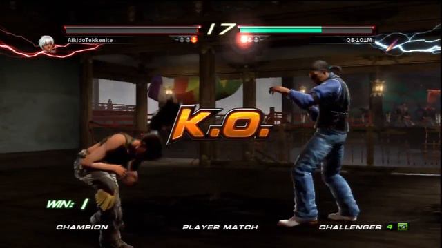 Tekken 6 Online: Aikido (Julia) Vs. Q8-101M (Baek)