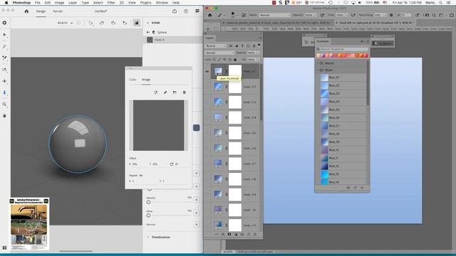 Adobe Dimension interactive Gradient Creation with Adobe Photoshop Tutorial.
