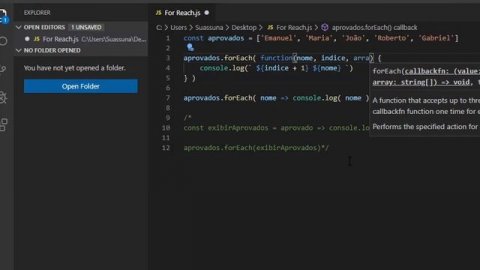 Foreach JavaScript - Como realmente funciona o ForEach