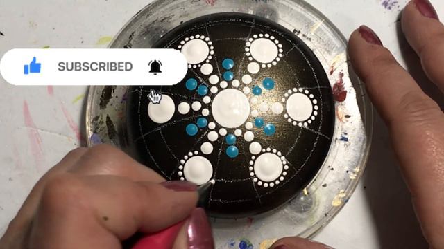 How to paint a purple mandala with color shift paint!