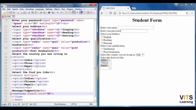 39 HTML TEXTAREA Tag with attributes