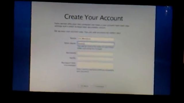 Mac OS X First Boot on Acer Aspire One D250