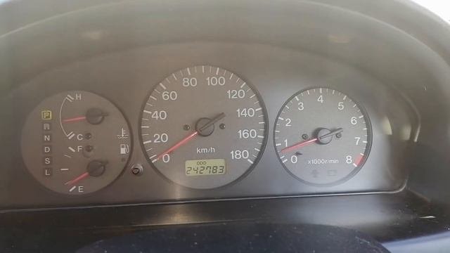 Мазда с пробегом 240тыс км в 40градусный мороз.