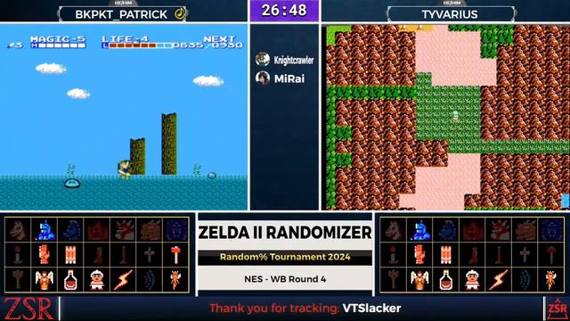 Z2R Random% Tournament 2024: WB Round 4 - bkpkt_patrick vs Tyvarius (G1)