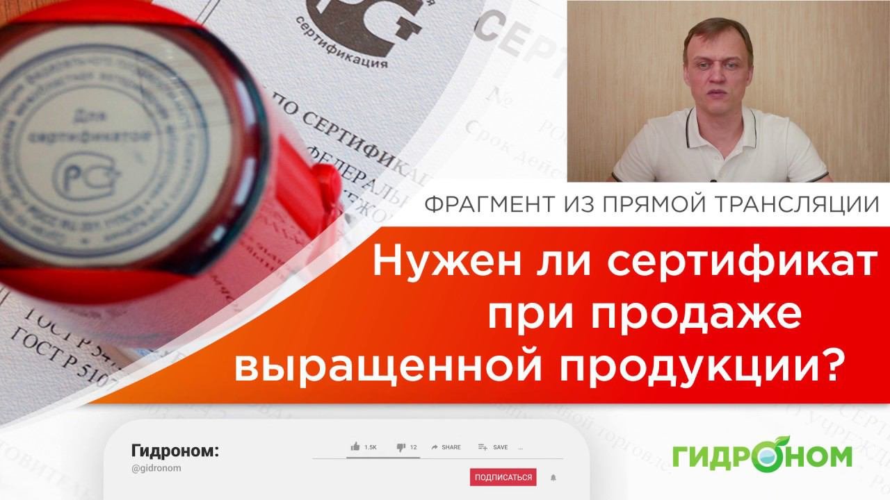 Нужен ли сертификат на растения при продаже?