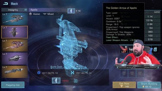 Infinite Galaxy Gameplay and Value Power-UP! Legendary Flagship Events! Episode 1