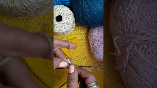 Уроки вязания спицами. Урок 29. Круговое вязание в плоскости. Треугольник.