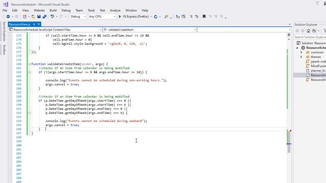 Resource Scheduler in JavaScript - II