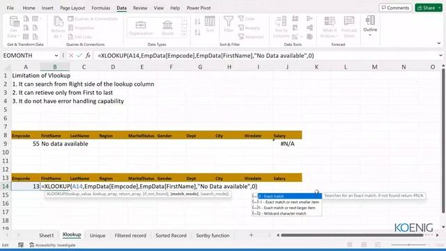 Learn Modern Feature of Microsoft Excel online | Koenig Solutions