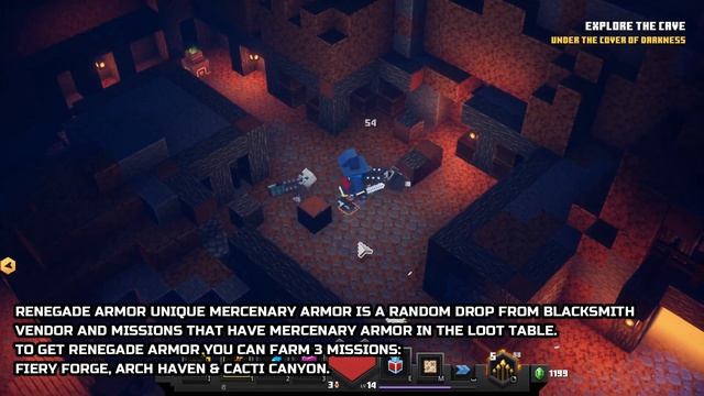How to get Renegade Armor Minecraft Dungeons Unique Mercenary Armor