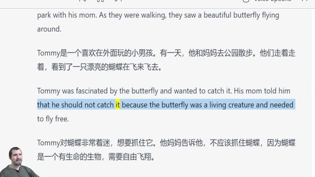 Chat GPT teaches me Chinese with a story