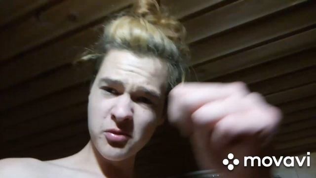 Купаемся в бассейне после бани!