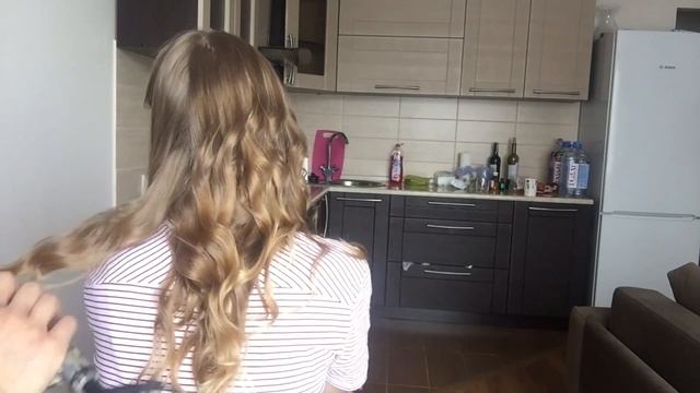 Укладка для известного Блогера из Москвы. BEACH WAVES. Не мои ВОЛОСЫ!