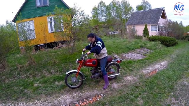Мотоцикл Карпаты и Дачная Романтика с MotoGirl  Мопед Карпаты