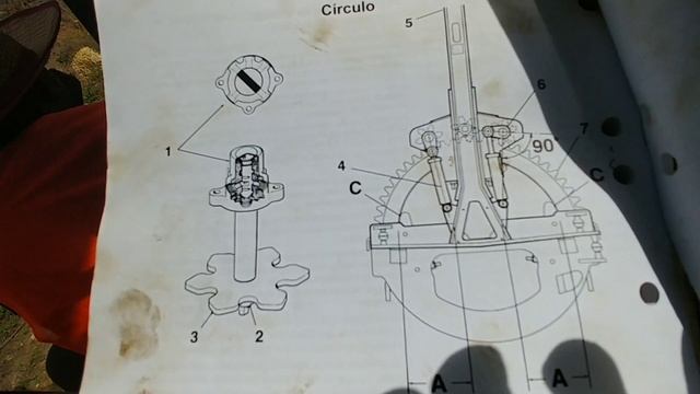 Como reparamos y graduamos el circulo de rotacion de la motoniveladora volvo