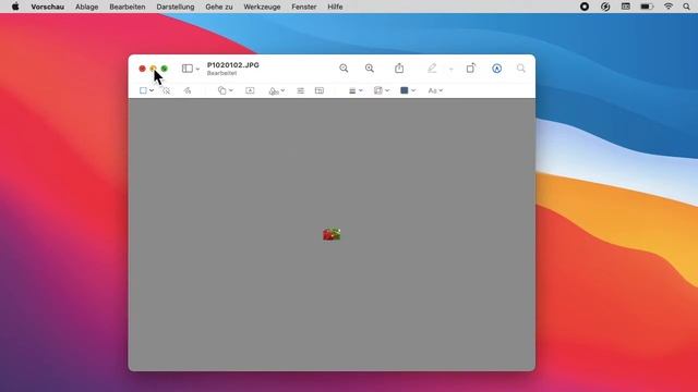 Mac OS Big Sur -  Bilder Größe ändern - Bildgröße ändern