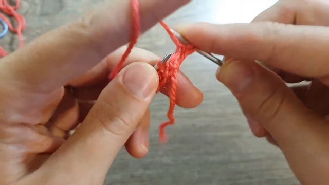 Красивый простой узор спицами Чешуя. Уроки вязания. Мастер-класс. Узоры спицами