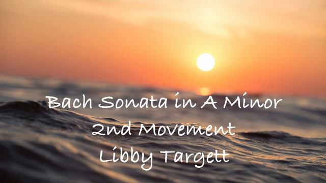 Bach Sonata in A Minor for Solo Flute, 2nd Movement