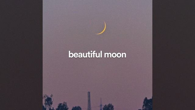 beautiful moon