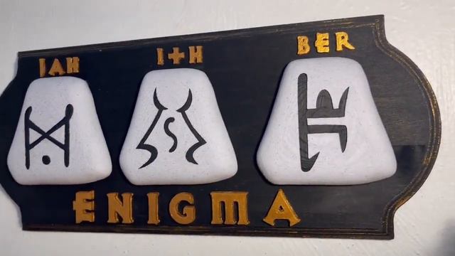 Diablo 2 Runeword Embossed Sign/Plaque - Enigma
