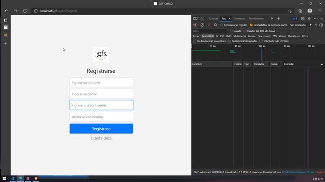 23 PHP POO MVC MYSQL  FETCH JAVASCRIPT  -  Registrar usuario parte 6