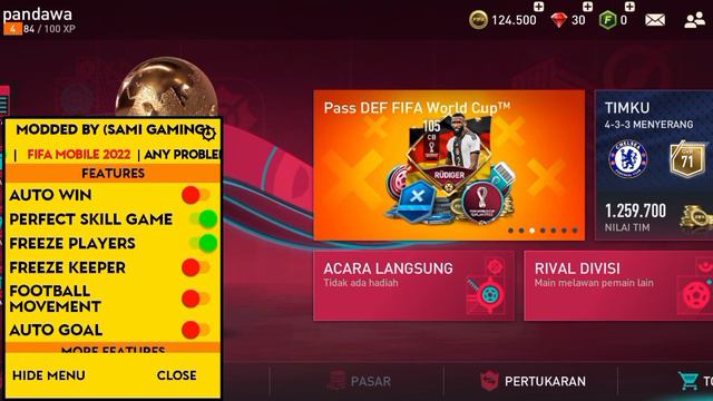Fifa Mobile Apk Mod Menu V18.0.02 Terlengkap 2023 | Unlimited Money, Freeze Keeper, Auto Win