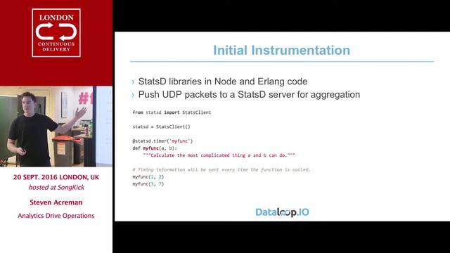 September 2016: Steve Acreman - Analytics Driven Operations | LondonCD meetup group