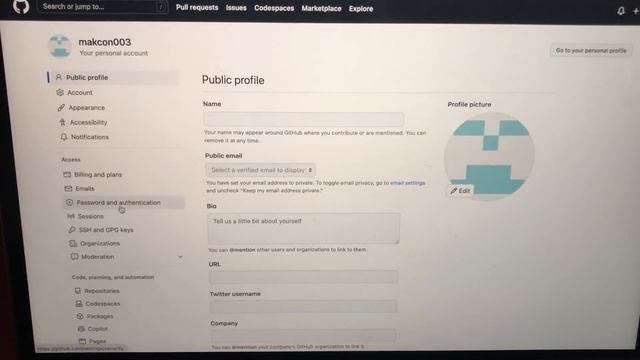 How To Change Password In GitHub