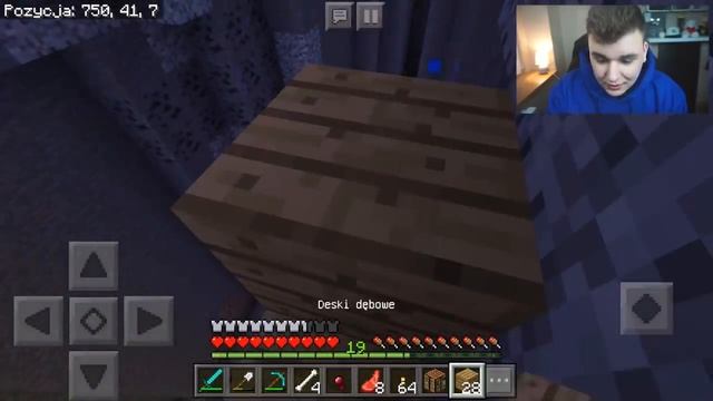 Minecraft na Telefon - HEROBRINE PODPALIŁ MI DOM!!!! #15