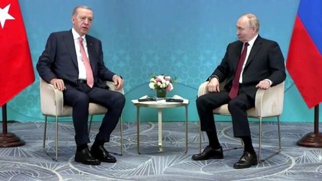 встреча Владимира Путина с Президентом Турции Реджепом Тайипом Эрдоганом