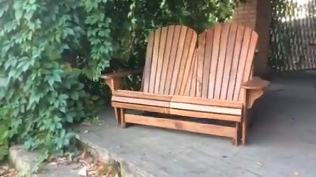 Садовая скамейка Adirondack Loveseat Glider