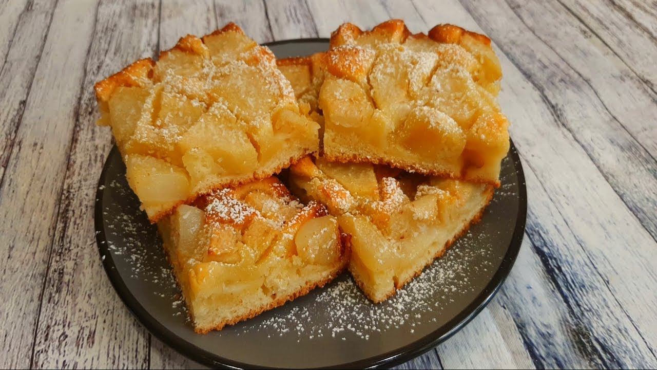 Грушевый пирог нежный, сочный и очень вкусный