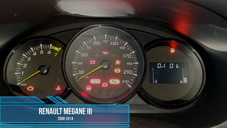 Renault Megane сброс межсервисного интервала. Как сбросить интервал замены масла Рено Меган?